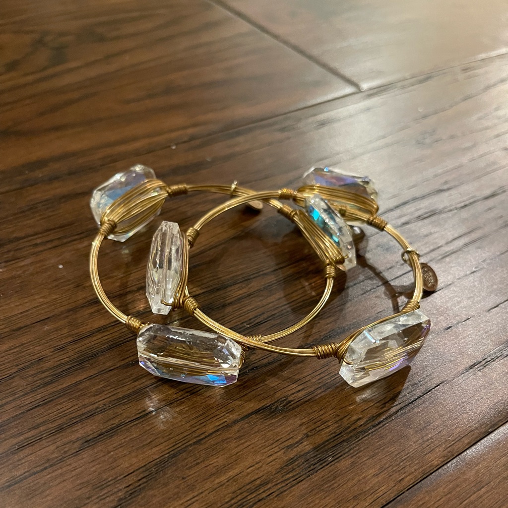 Bourbon And Boweties Clear Bangles